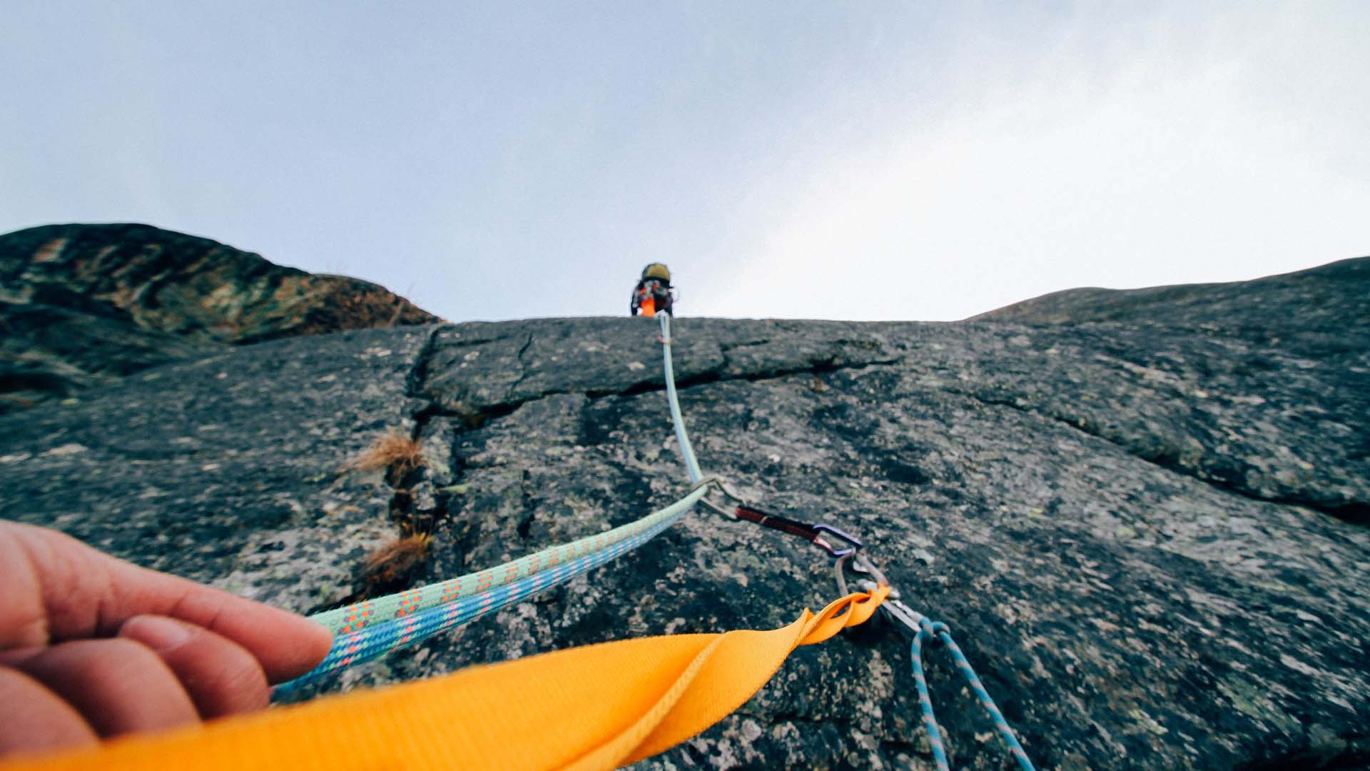 Rock climbing route at Susunia Hill