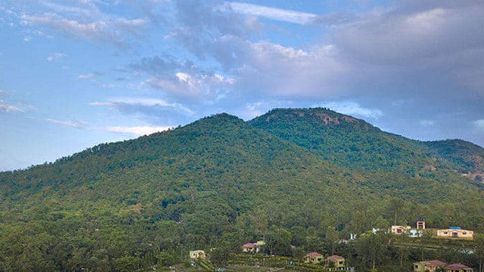 Susunia peak from drone